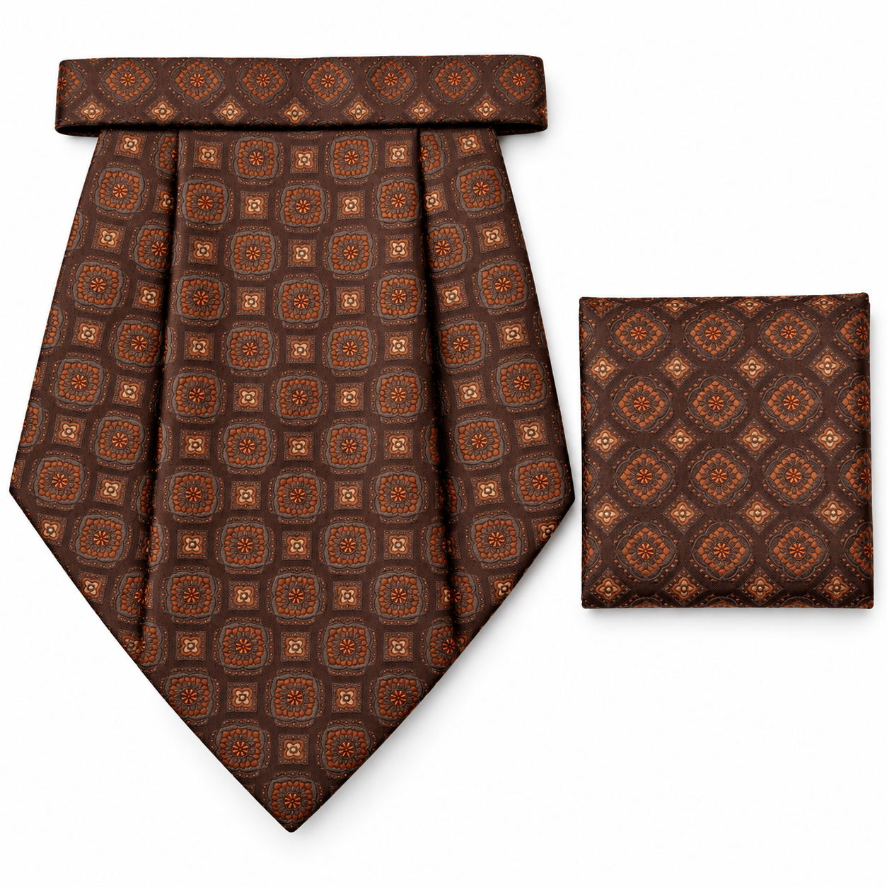 CRAVAT AND POCKET SQUARE