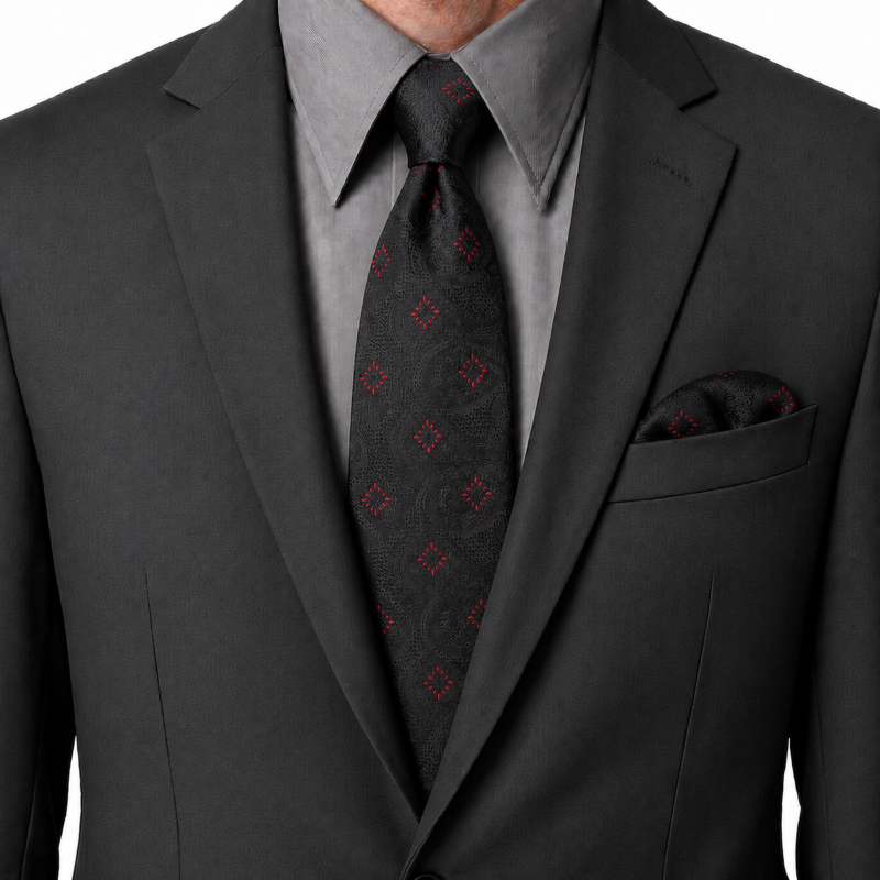NECKTIE,POCKET SQUARE,CUFFLINK