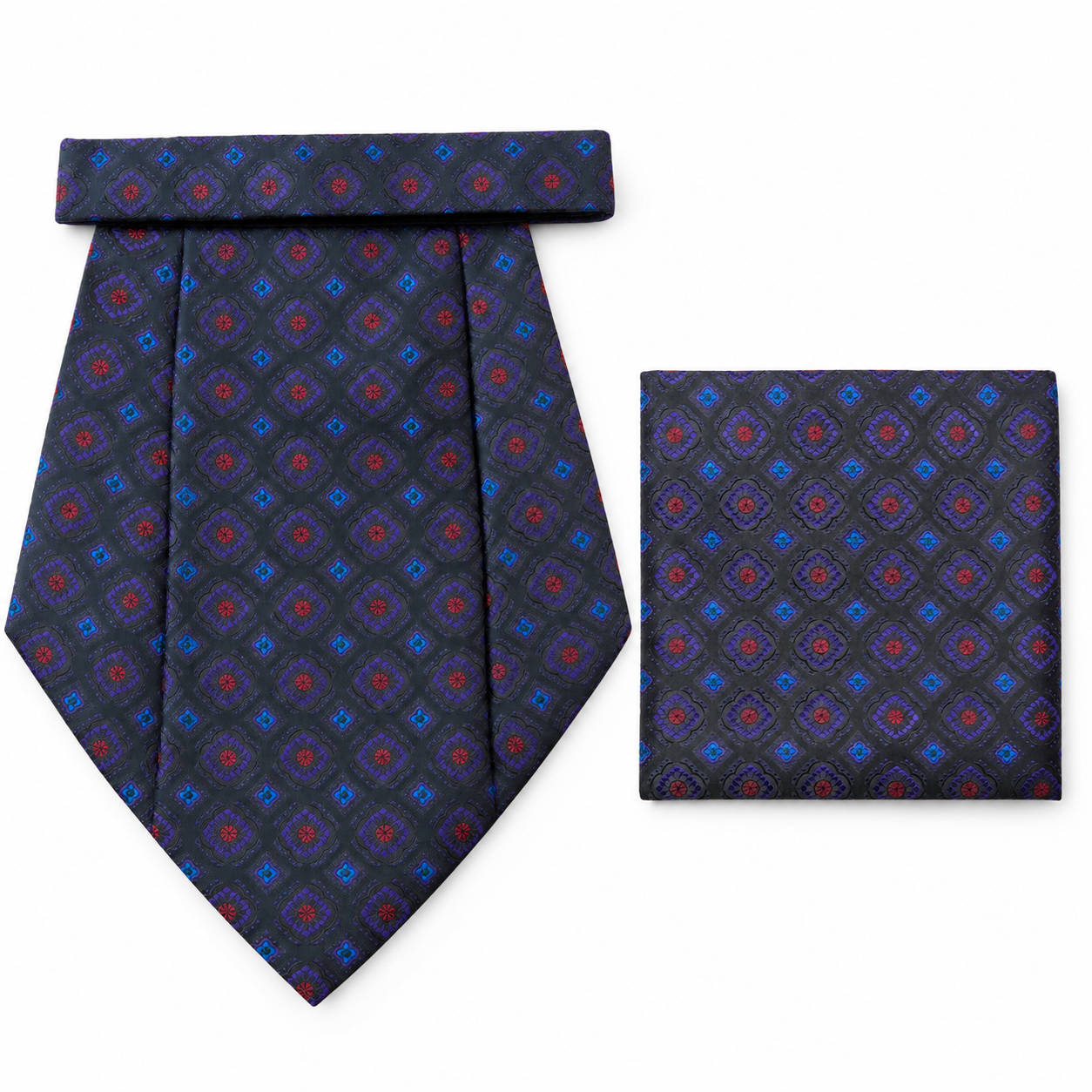 CRAVAT AND POCKET SQUARE