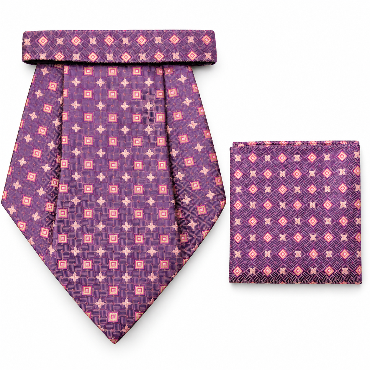 CRAVAT AND POCKET SQUARE