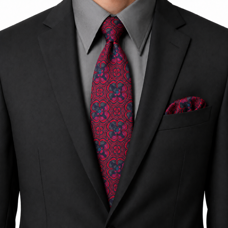 NECKTIE,POCKET SQUARE,CUFFLINK