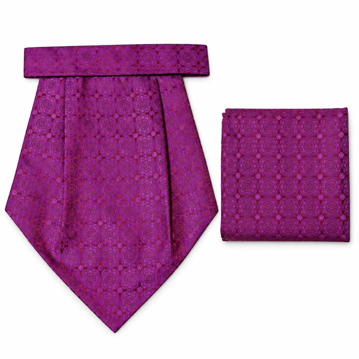 CRAVAT AND POCKET SQUARE