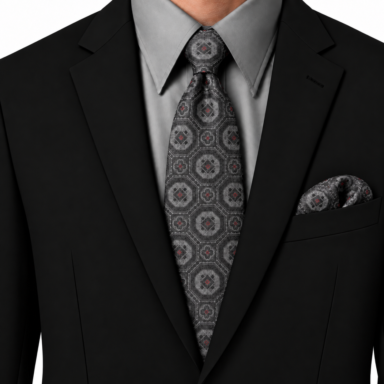 NECKTIE AND POCKET SQUARE