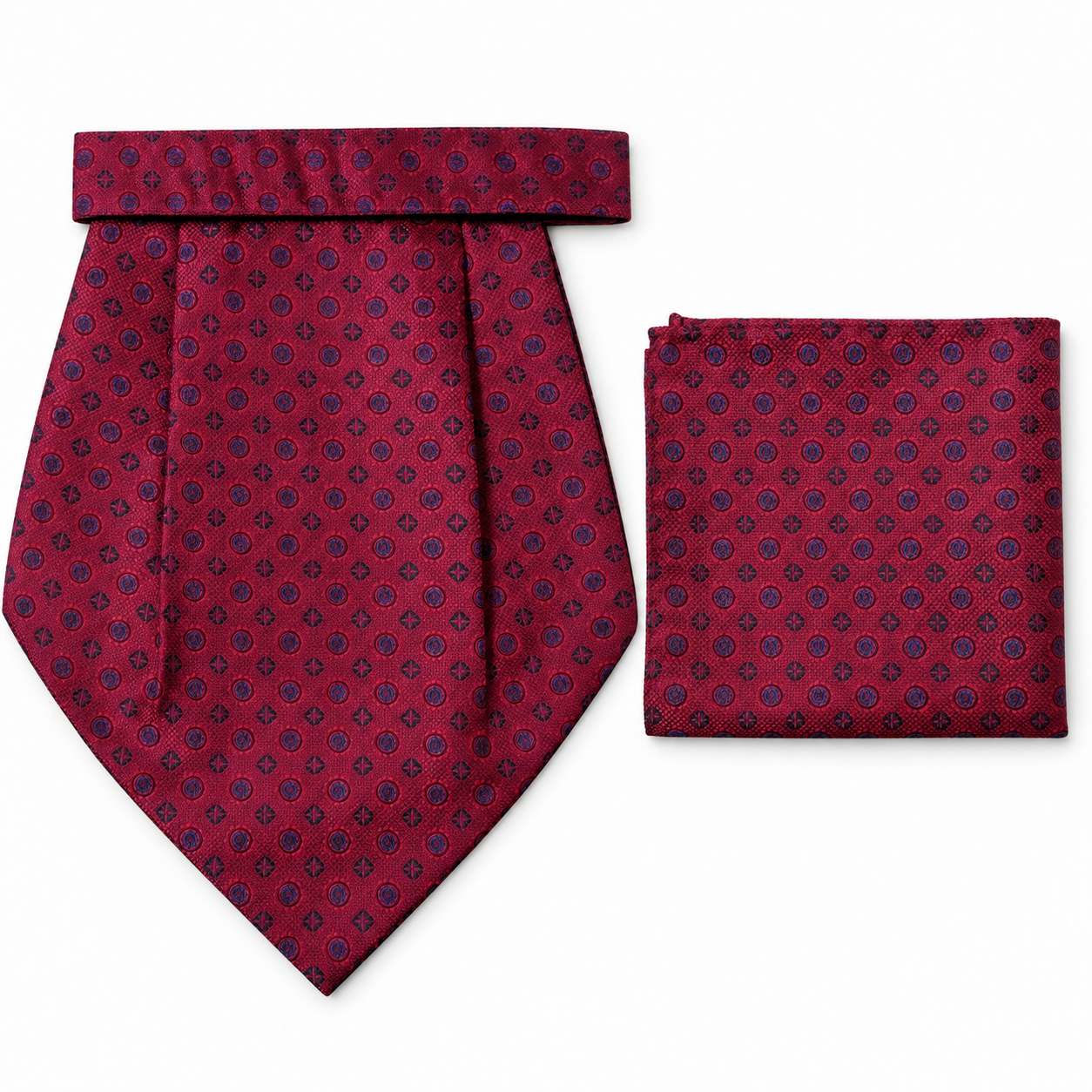 CRAVAT AND POCKET SQUARE