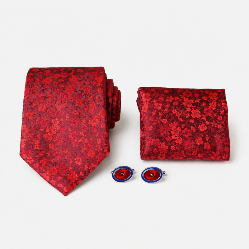 NECKTIE,POCKET SQUARE,CUFFLINK