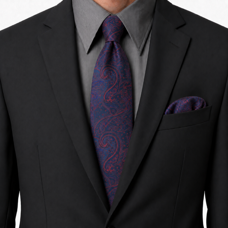NECKTIE,POCKET SQUARE,CUFFLINK