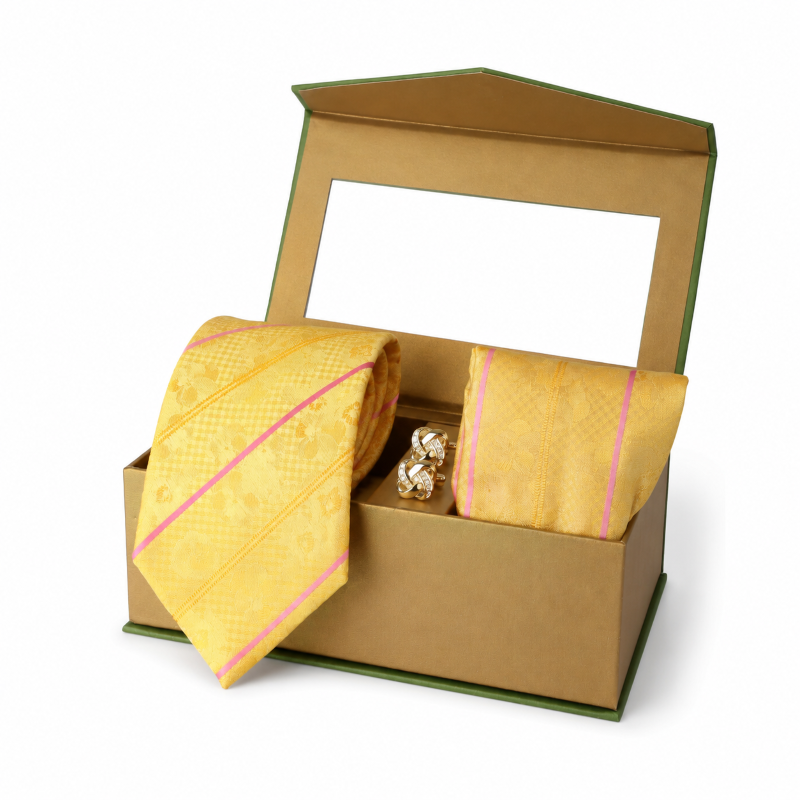 NECKTIE,POCKET SQUARE,CUFFLINK