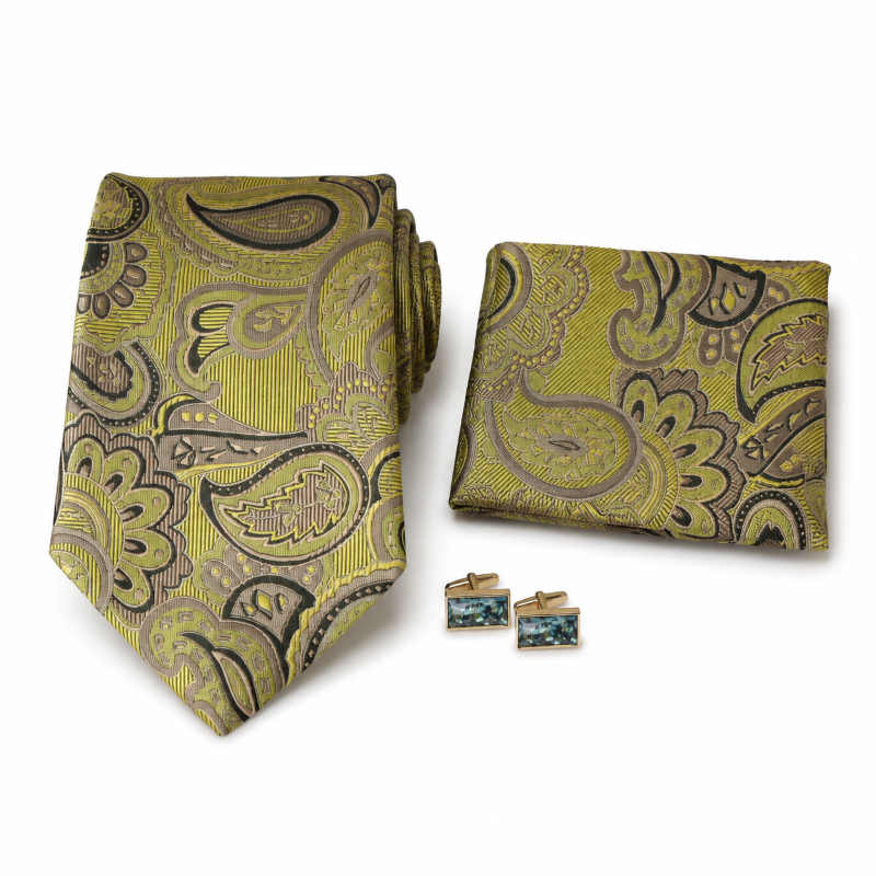 NECKTIE,POCKET SQUARE,CUFFLINK