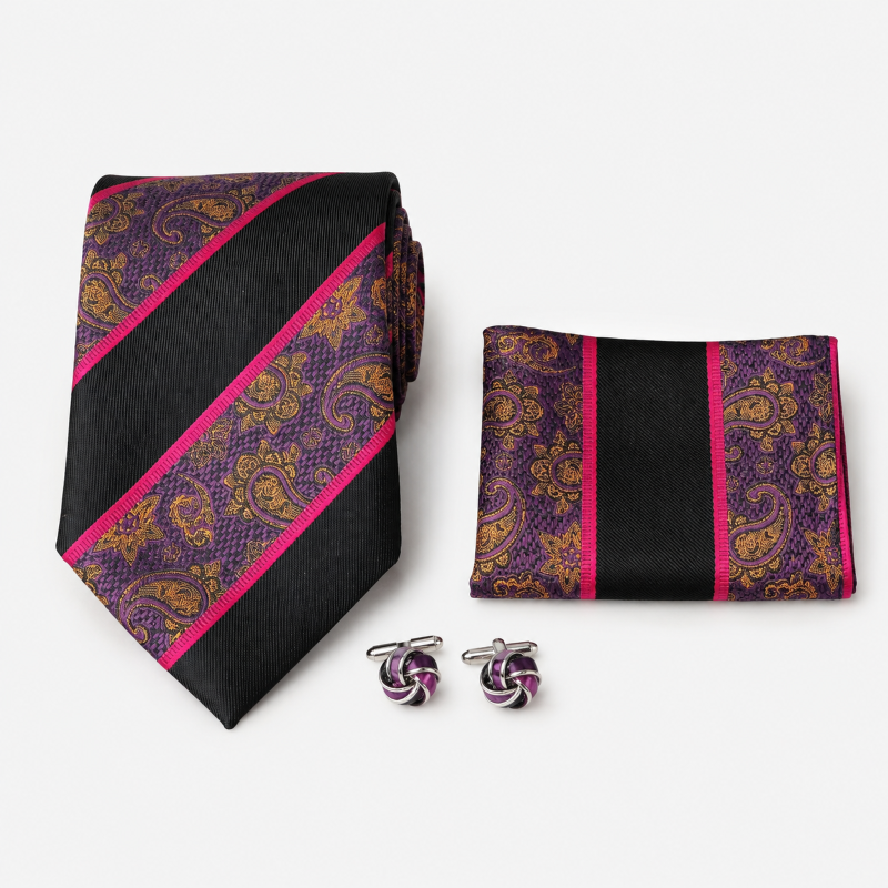 NECKTIE, POCKET SQUARE, CUFFLINK