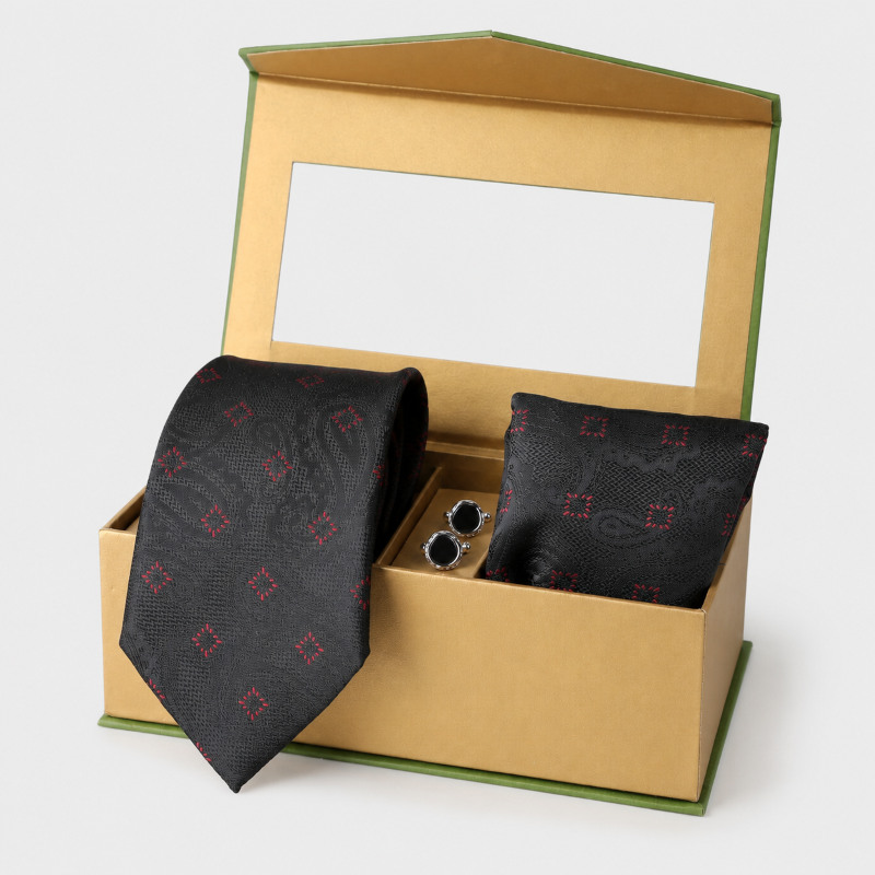 NECKTIE,POCKET SQUARE,CUFFLINK