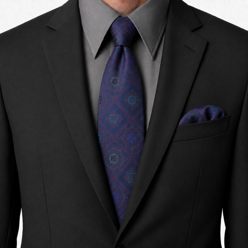 NECKTIE,POCKET SQUARE,CUFFLINK