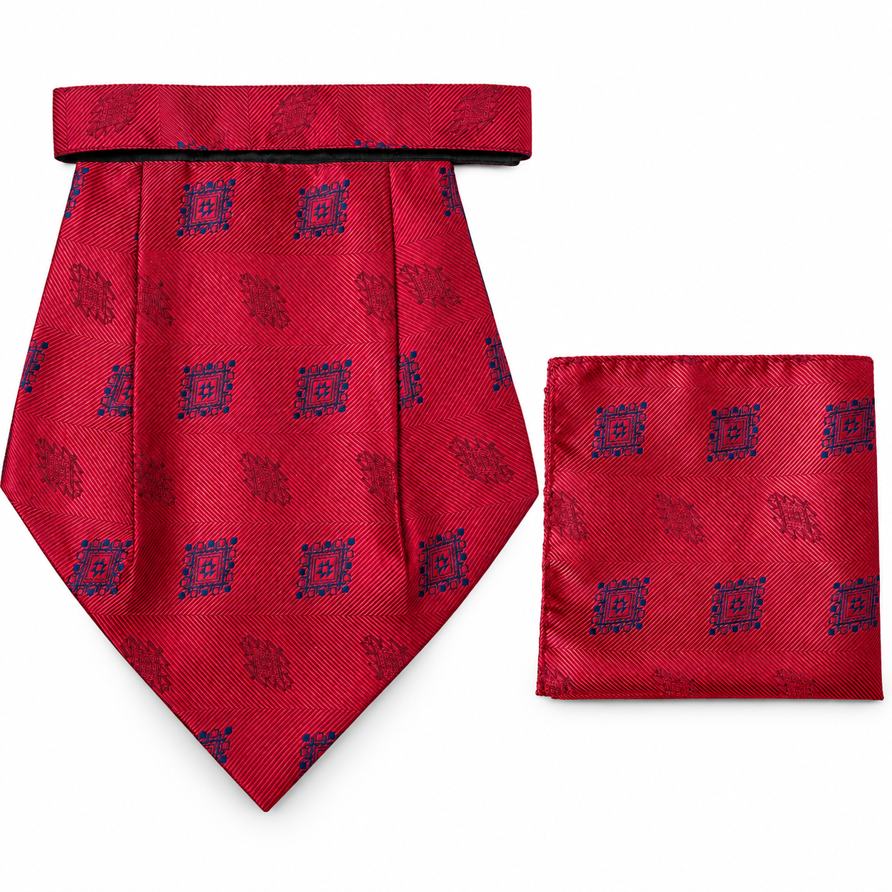 CRAVAT AND POCKET SQUARE