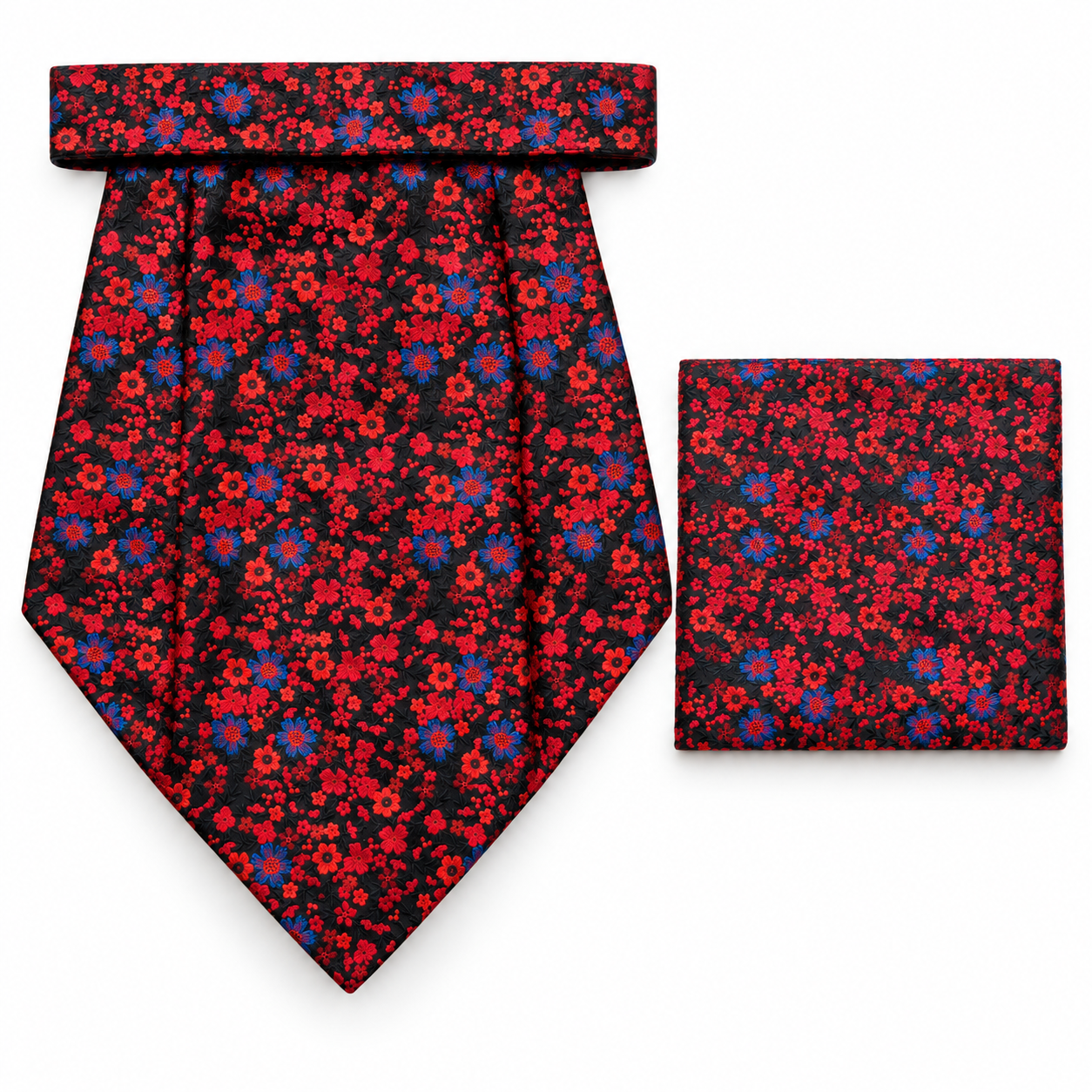 CRAVAT AND POCKET SQUARE