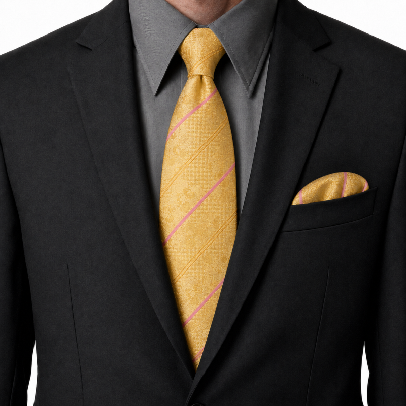 NECKTIE,POCKET SQUARE,CUFFLINK