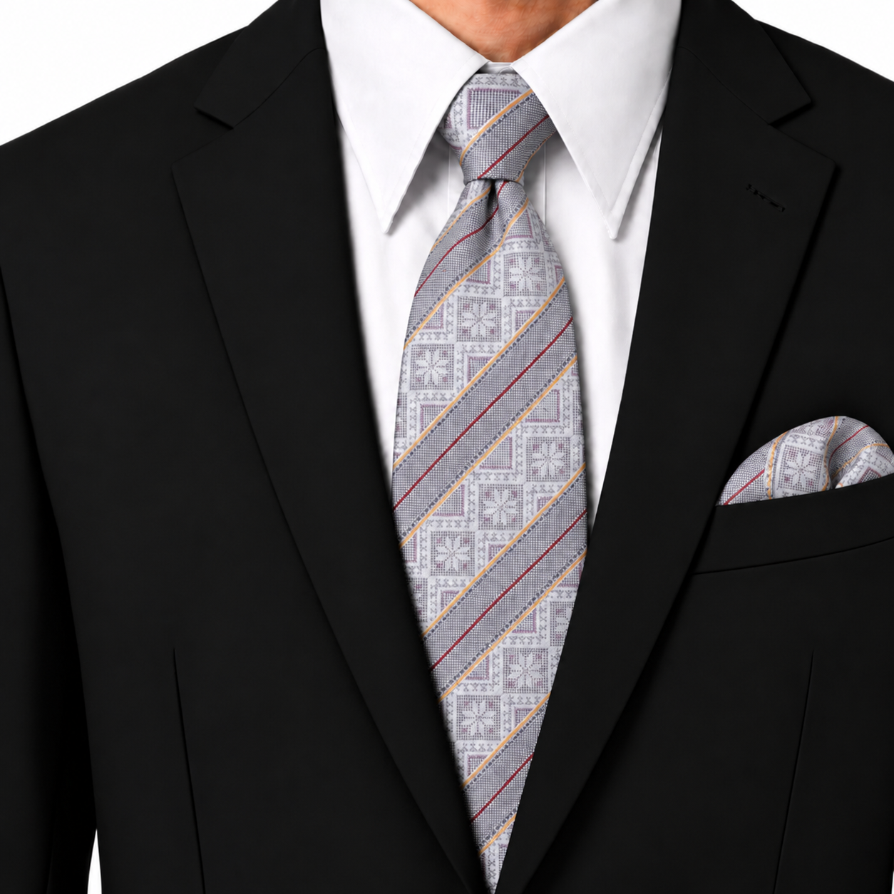 NECKTIE AND POCKET SQUARE