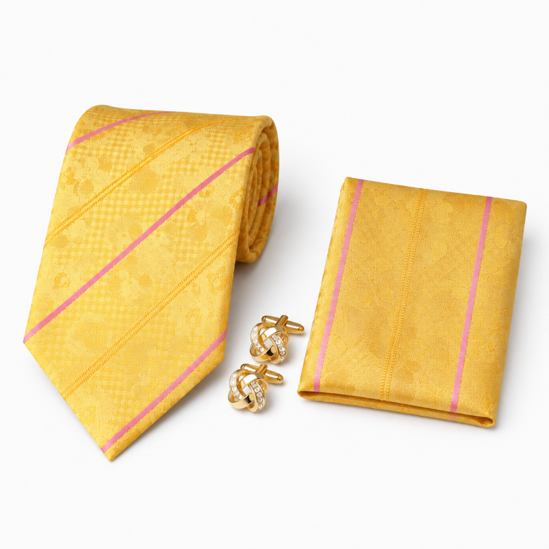 NECKTIE,POCKET SQUARE,CUFFLINK