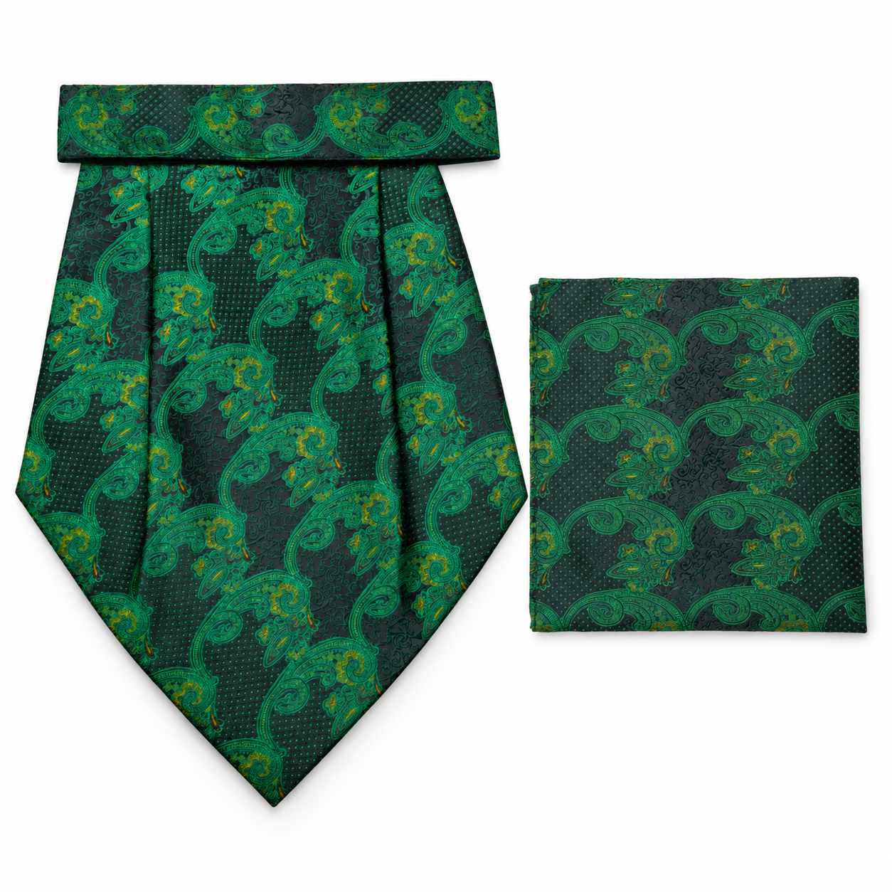 CRAVAT AND POCKET SQUARE