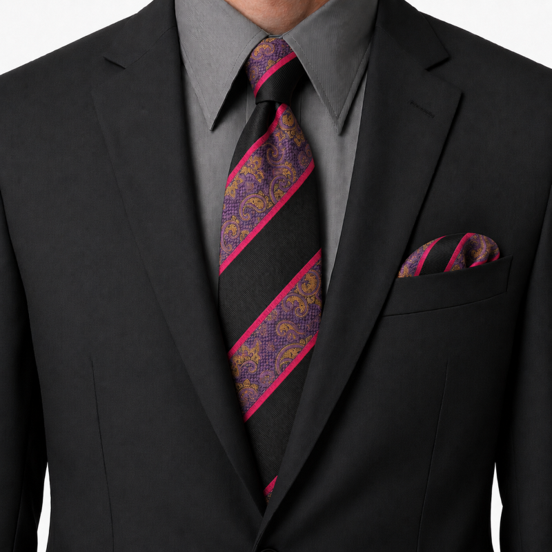 NECKTIE, POCKET SQUARE, CUFFLINK