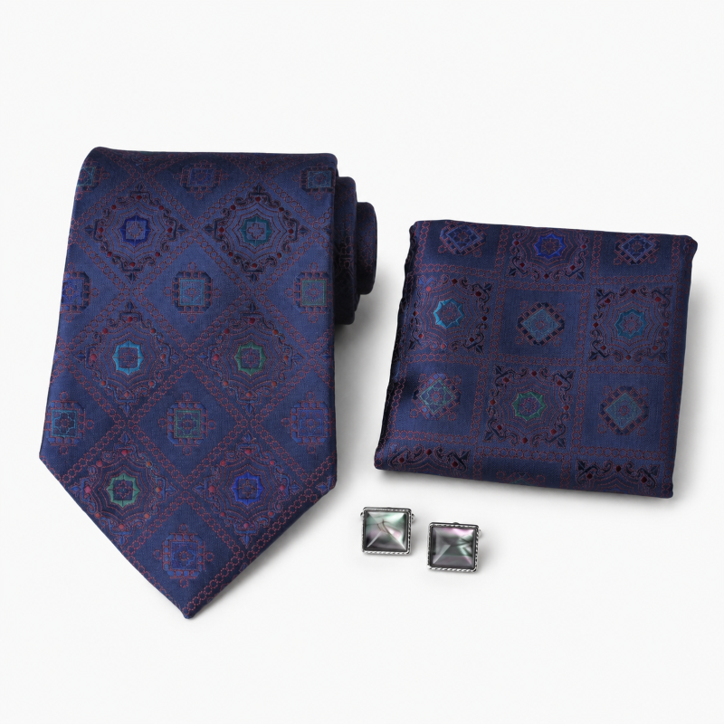 NECKTIE,POCKET SQUARE,CUFFLINK