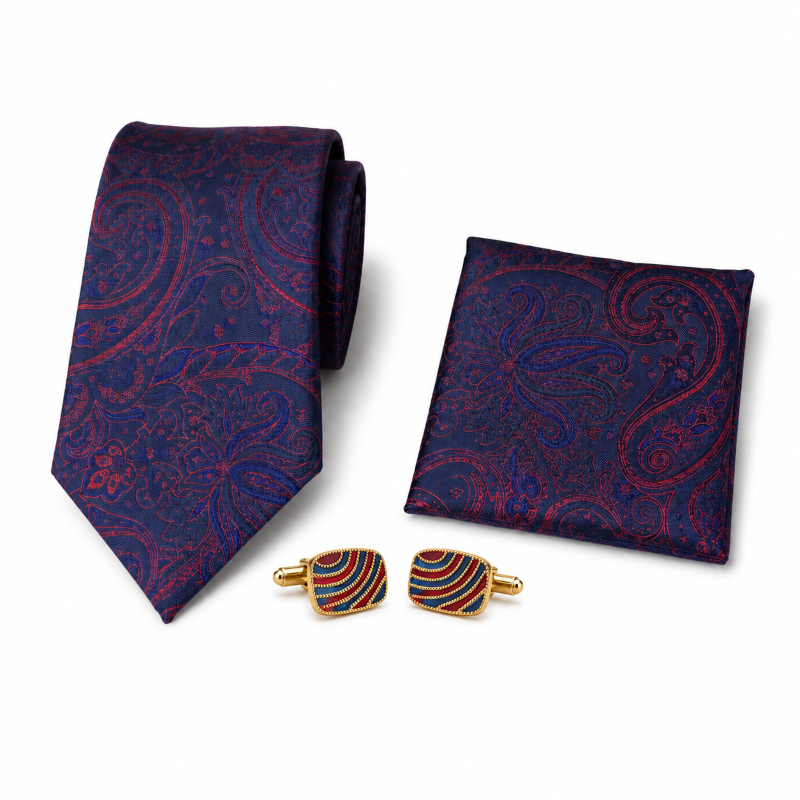 NECKTIE,POCKET SQUARE,CUFFLINK