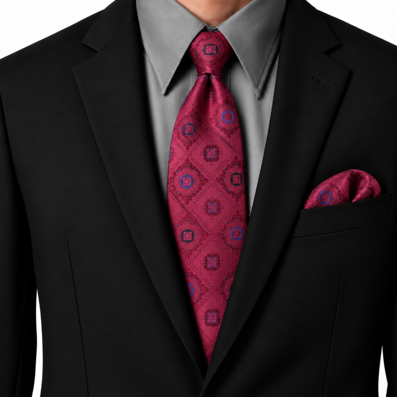 NECKTIE AND POCKET SQUARE