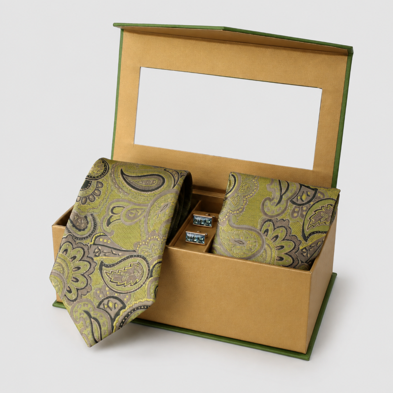 NECKTIE,POCKET SQUARE,CUFFLINK