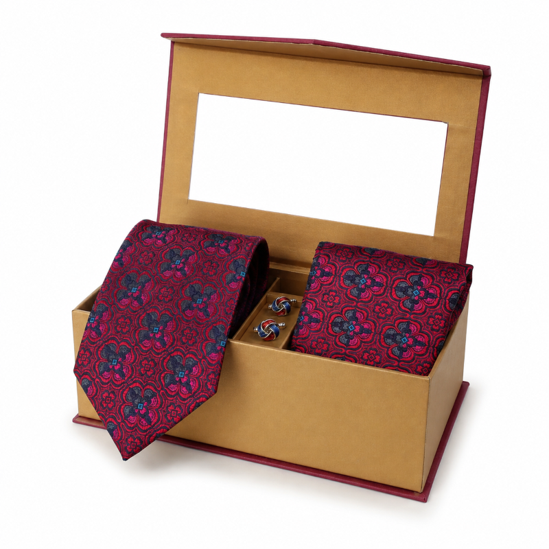 NECKTIE,POCKET SQUARE,CUFFLINK
